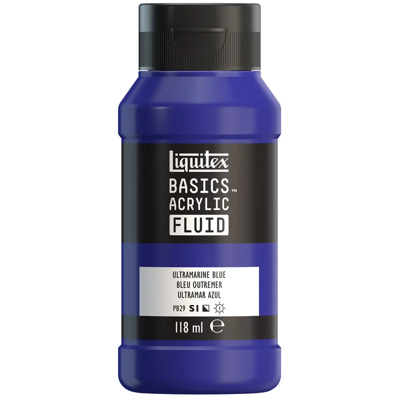 Liquitex Basics Fluid Acrylic 118ml - Ultramarine Blue S1