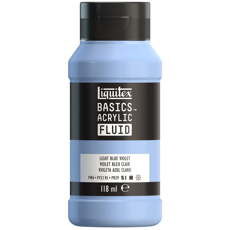 Liquitex Basics Fluid Acrylic 118ml - Light Blue Violet S1