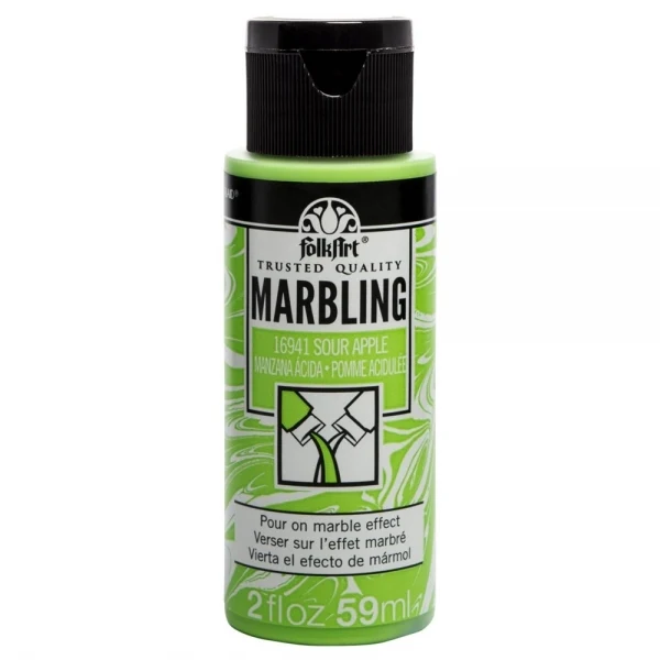 FolkArt Marbling Paints Acrylic 2oz 59ml Sour Apple