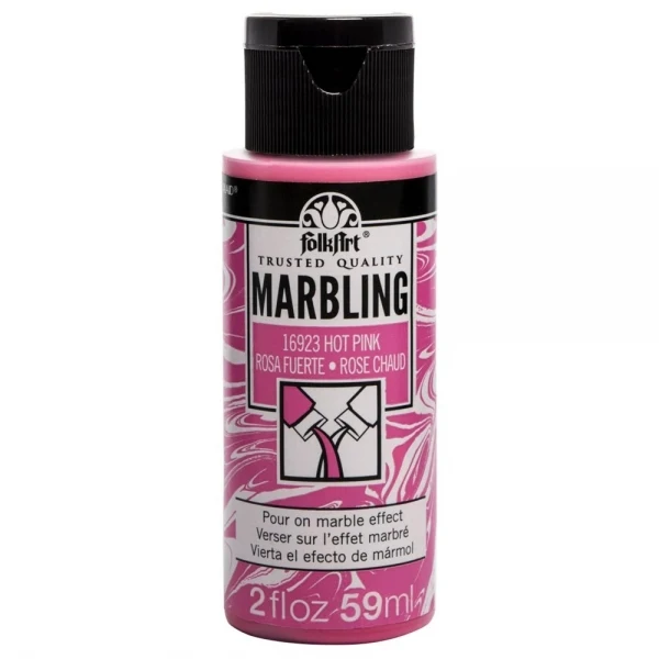 FolkArt Marbling Paints Acrylic 2oz 59ml Hot Pink