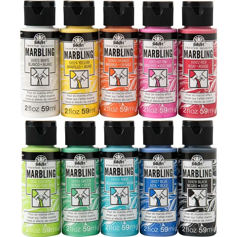 FolkArt Marbling Paints Acrylic 2oz 59ml Hot Pink