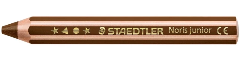 STAEDTLER Noris junior 140 Kindermalstift 3in1 van Dyke braun