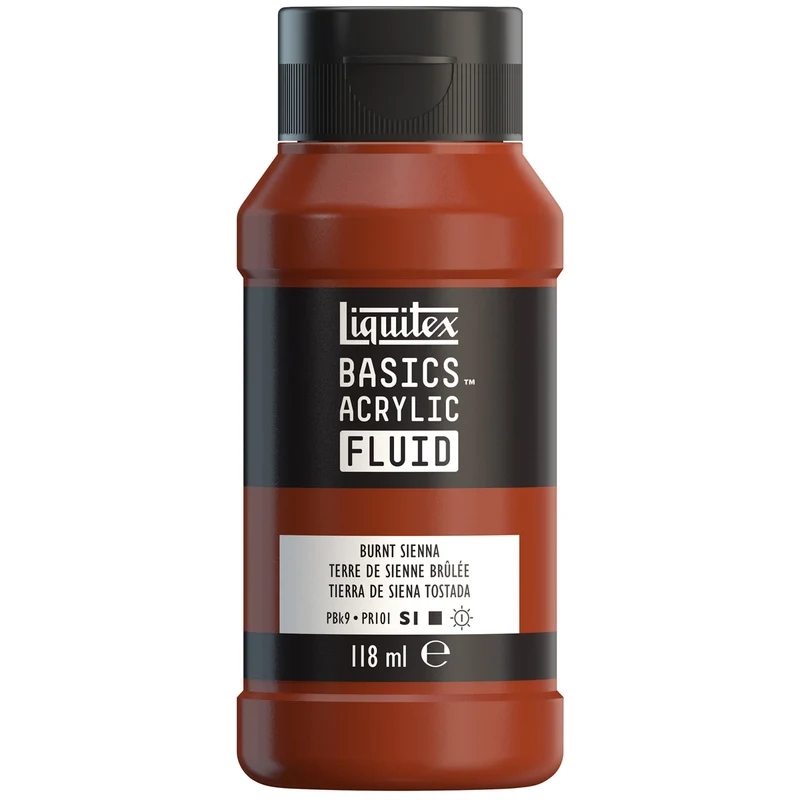 Liquitex Basics Fluid Acrylic 118ml - Burnt Siena S1