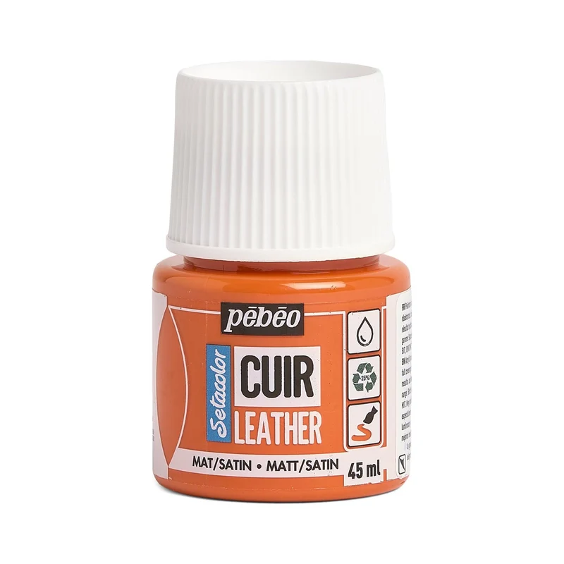 Pebeo - Setacolor Leather Paint 45ml - Orange