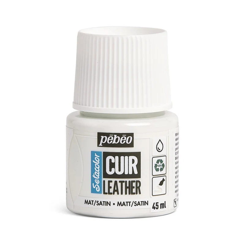 Pebeo - Setacolor Leather Paint 45ml - Pure White