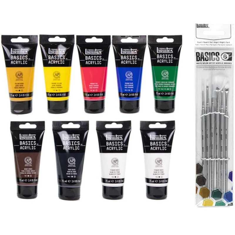 Liquitex - Basics Acrylic Paint Set Starter Box - 10 piece