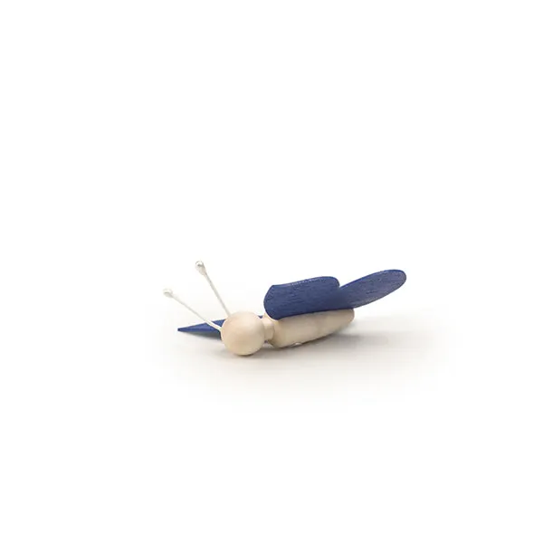 Schmetterling mini mit Magnet blau