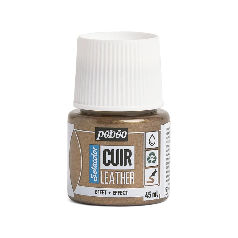 Pebeo - Setacolor Leather Paint 45ml - Metal Bronze