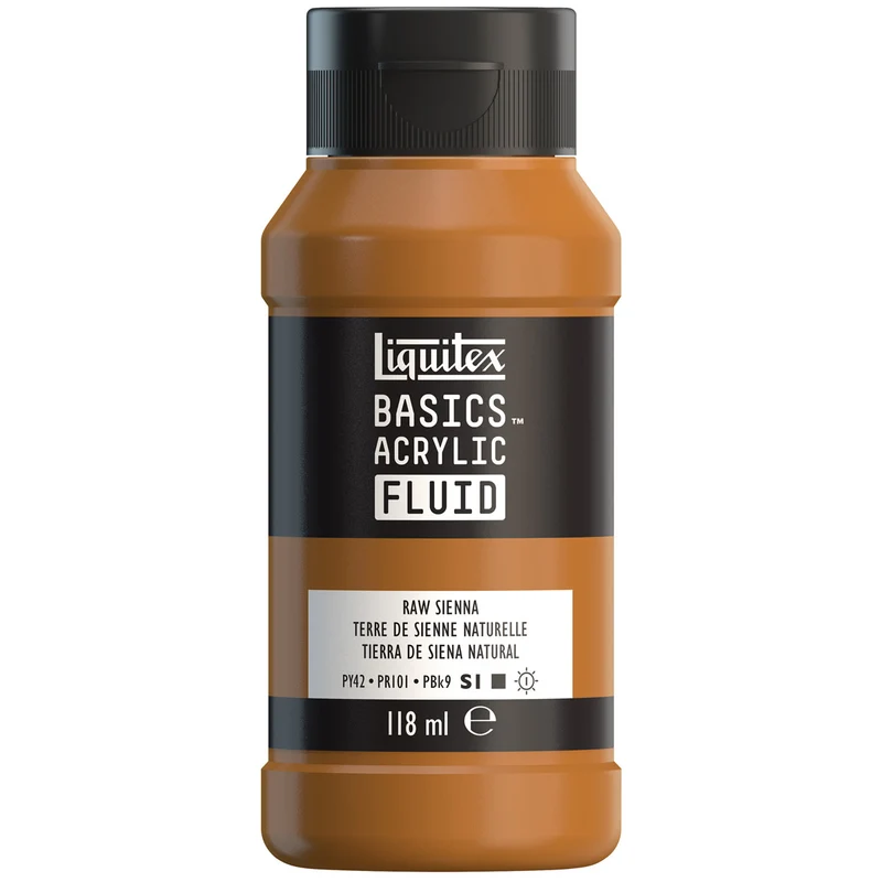 Liquitex Basics Fluid Acrylic 118ml - Raw Sienna S1