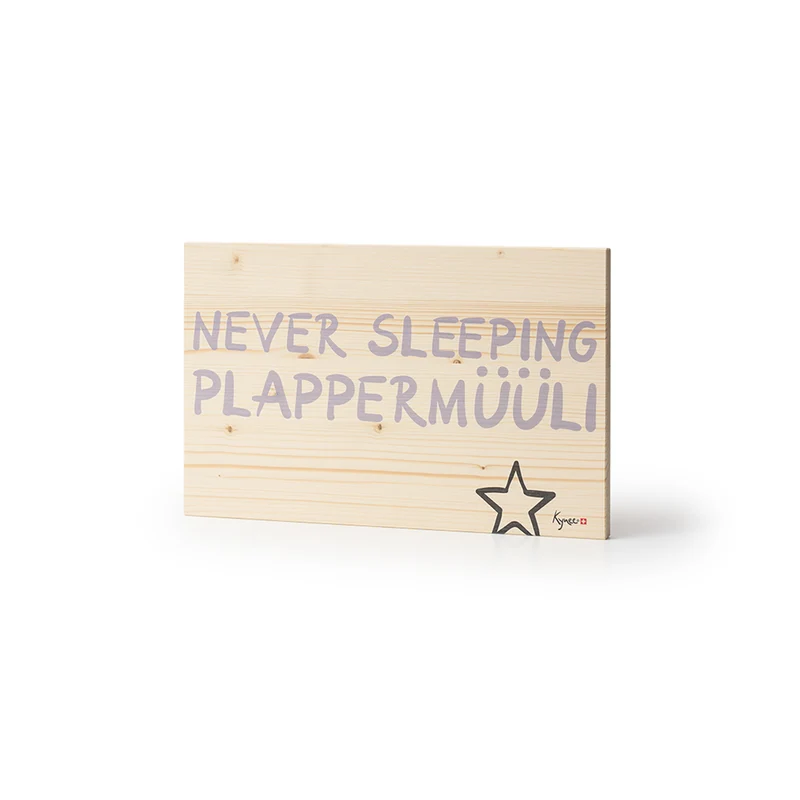 Dekoschild Plappermüüli