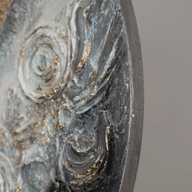Round Painting - Moderne Ästhetik für inspirierende Räume - "Sirius"