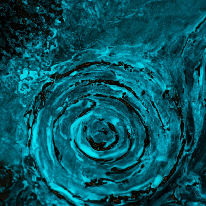 Round Painting - Moderne Ästhetik für inspirierende Räume - "Sirius"