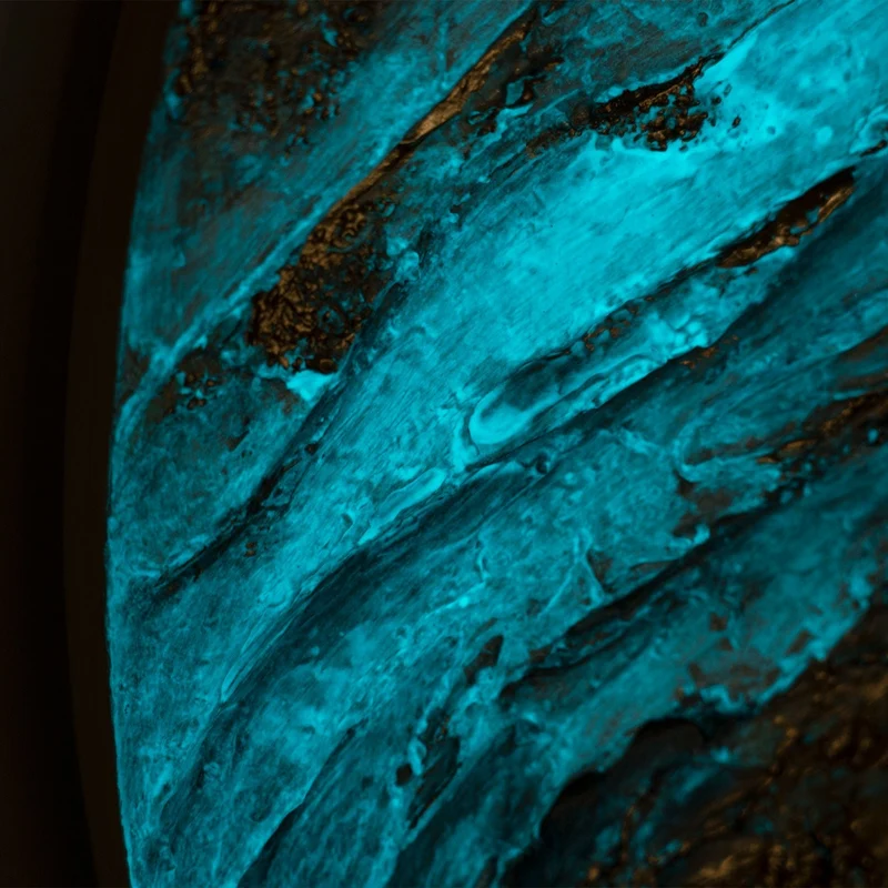 Round Painting - Moderne Ästhetik für inspirierende Räume - "Sirius"