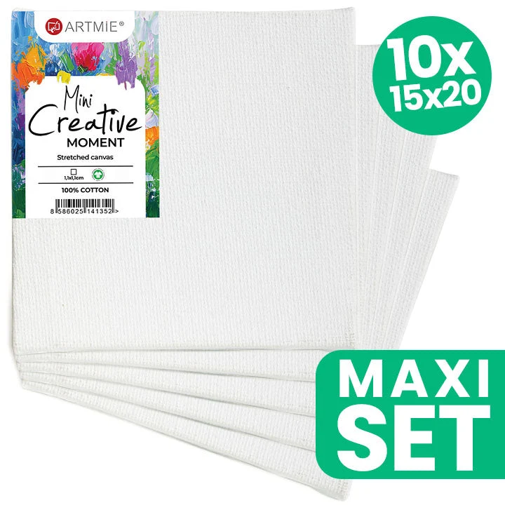 ARTMiE Mini Hobby Canvas Set of 10, 15x20 cm