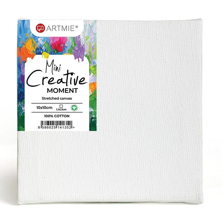 ARTMiE Mini Hobby Painting Canvas Set of 10, 12x16 cm