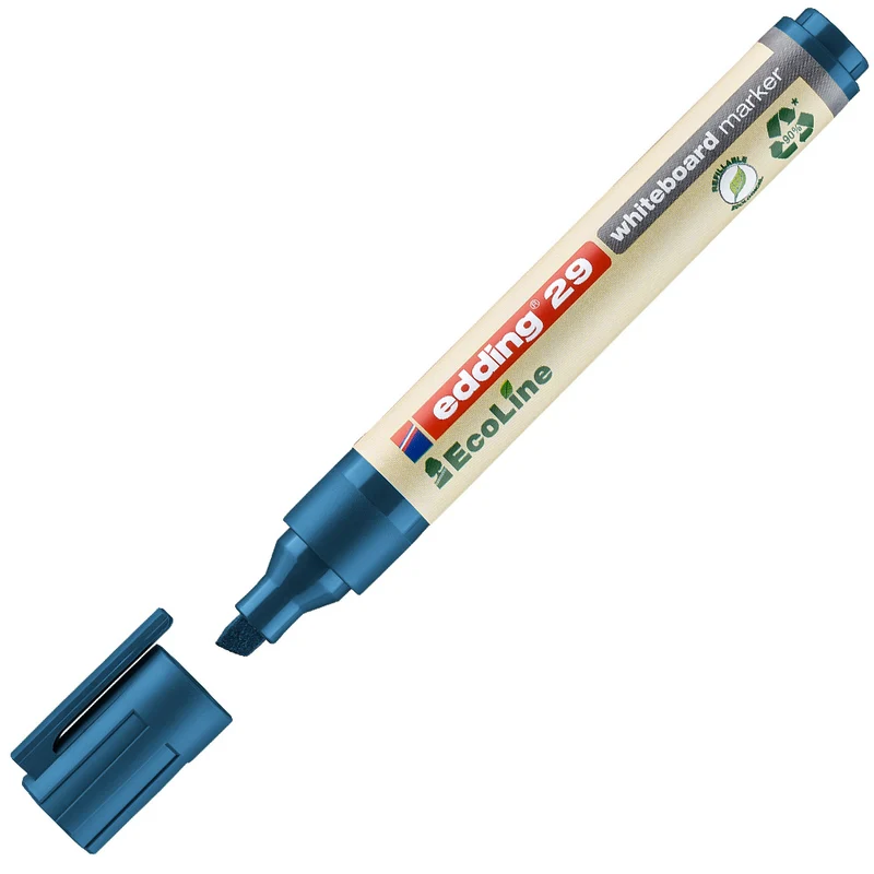Edding 29 EcoLine Chisel Nib Whiteboard Marker Blue 003