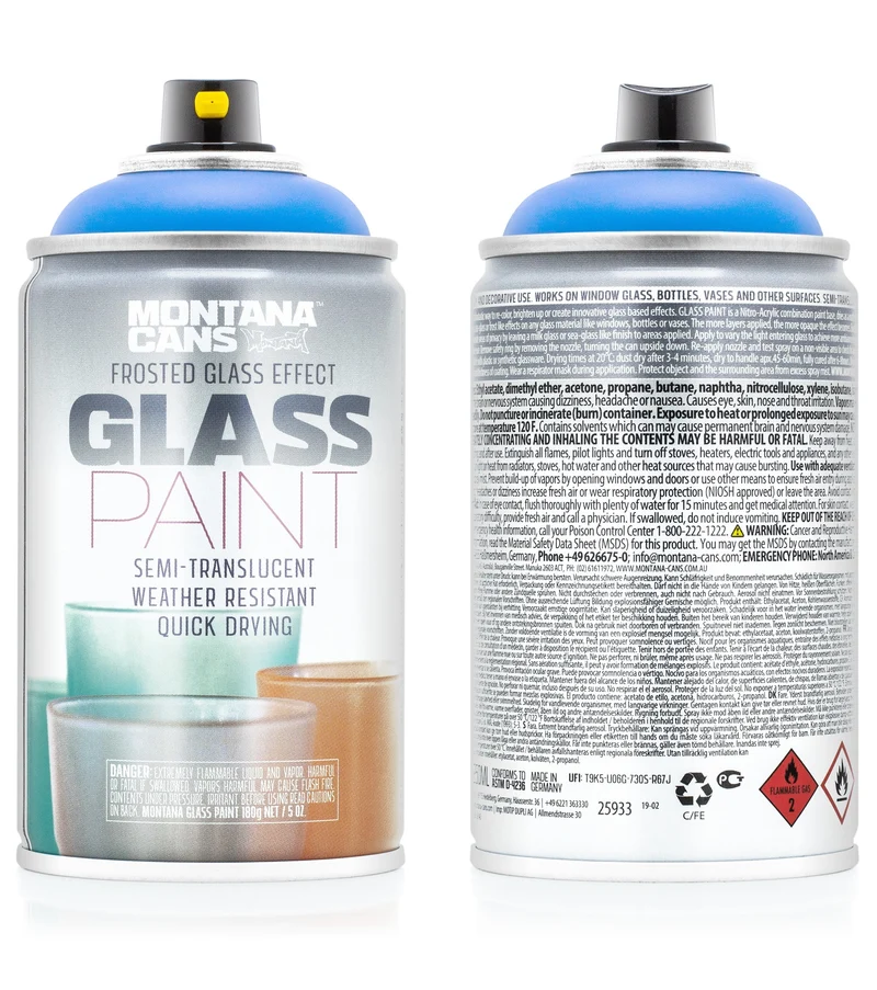 Montana - GLASS Paint 250ml - Bay Blue 5055