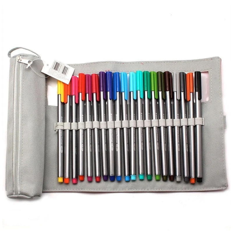 Staedtler Triplus Fineliner 20 Assorted pack in Pencil Case