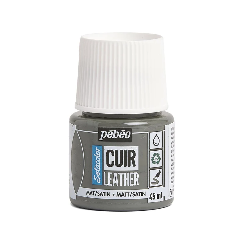 Pebeo - Setacolor Leather Paint 45ml - Concrete Grey