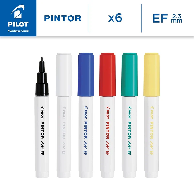 Pintor - Paint Marker Extra Fine Tip 6 Pack - Classic