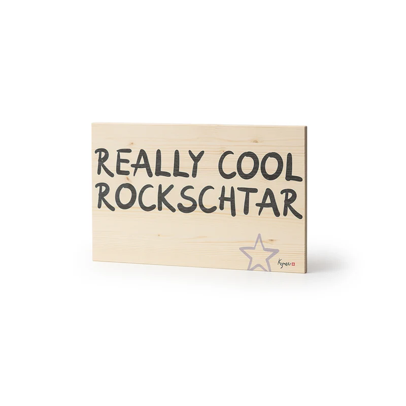 Dekoschild Rockschtar