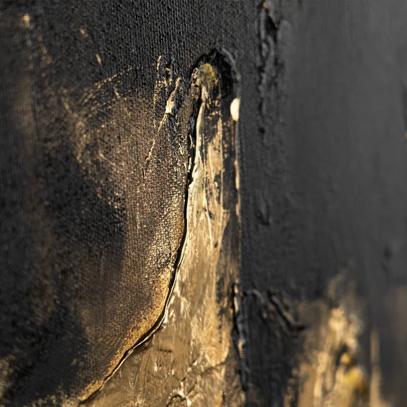 Moderne Kunst "Goldene Fragmente" mit Rahmen berühmte Gemälde
