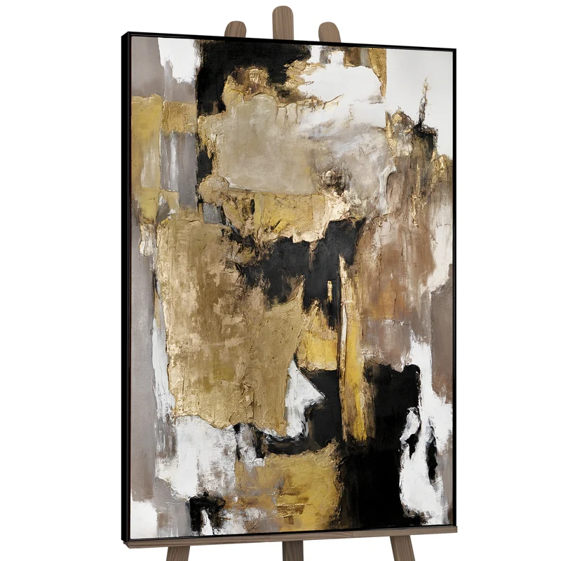 Moderne Kunst "Goldene Fragmente" mit Rahmen berühmte Gemälde