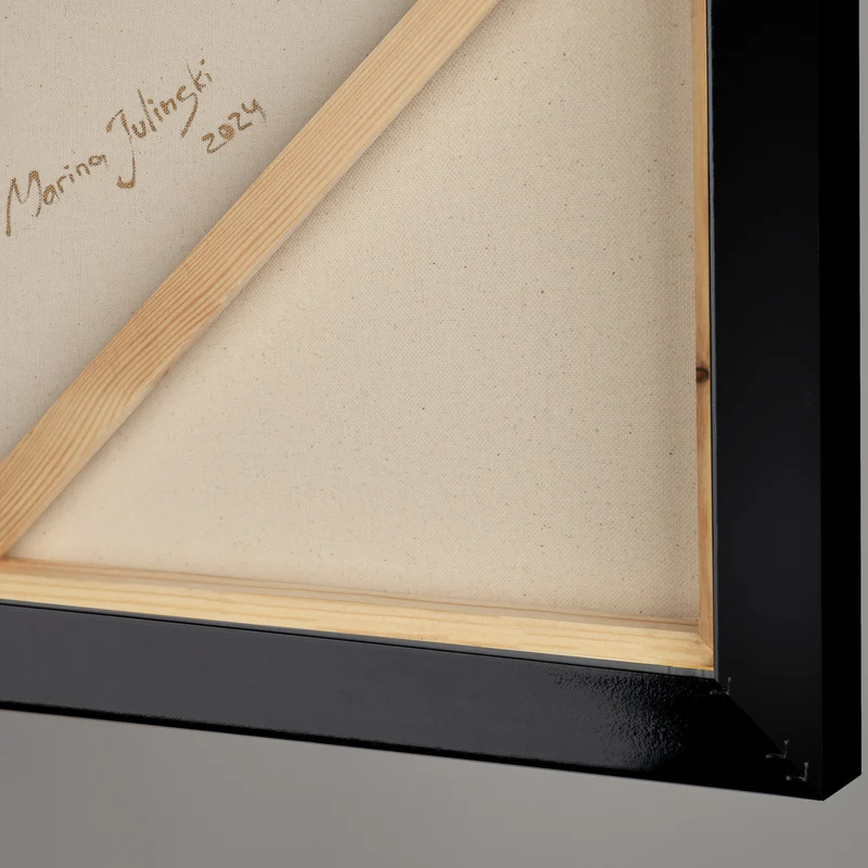 Moderne Kunst "Goldene Fragmente" mit Rahmen berühmte Gemälde