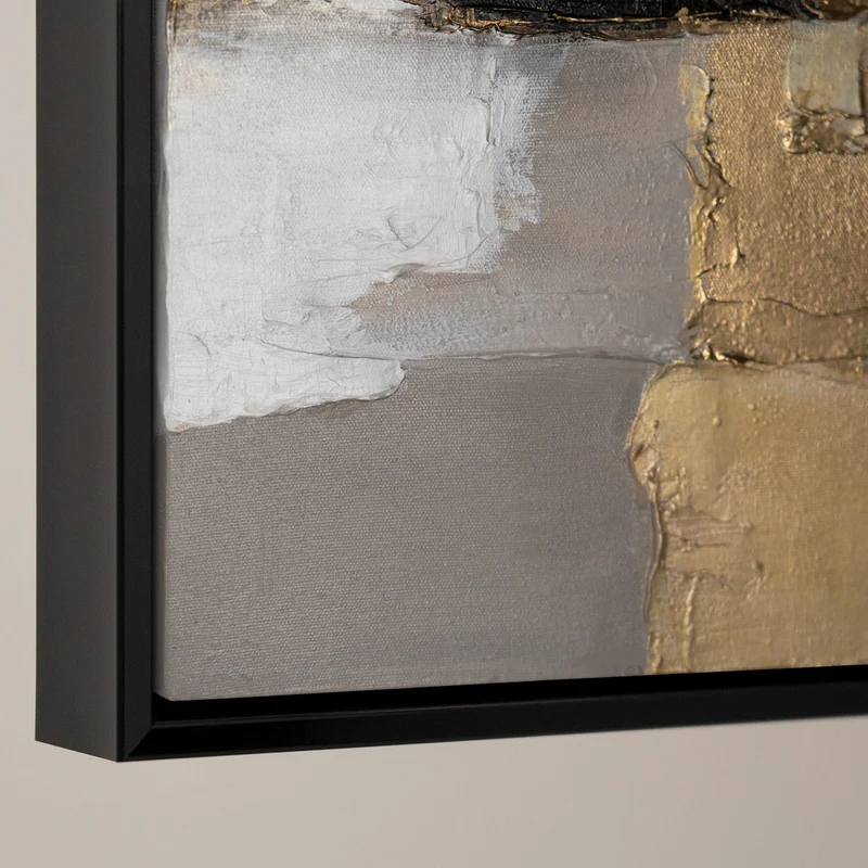 Moderne Kunst "Goldene Fragmente" mit Rahmen berühmte Gemälde