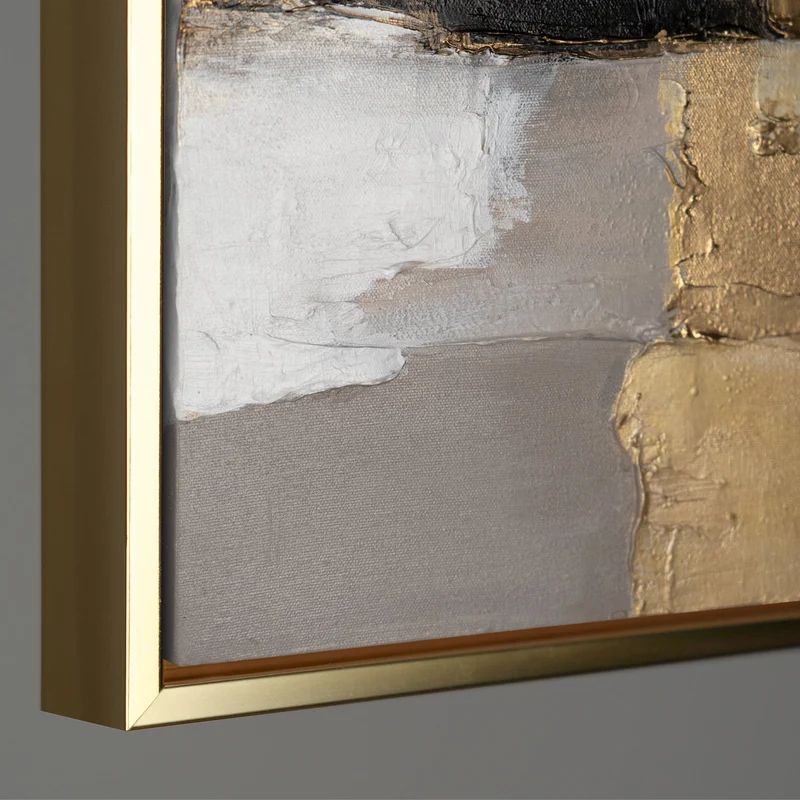 Moderne Kunst "Goldene Fragmente" mit Rahmen berühmte Gemälde