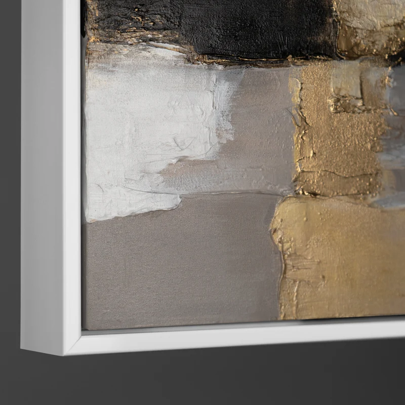 Moderne Kunst "Goldene Fragmente" mit Rahmen berühmte Gemälde