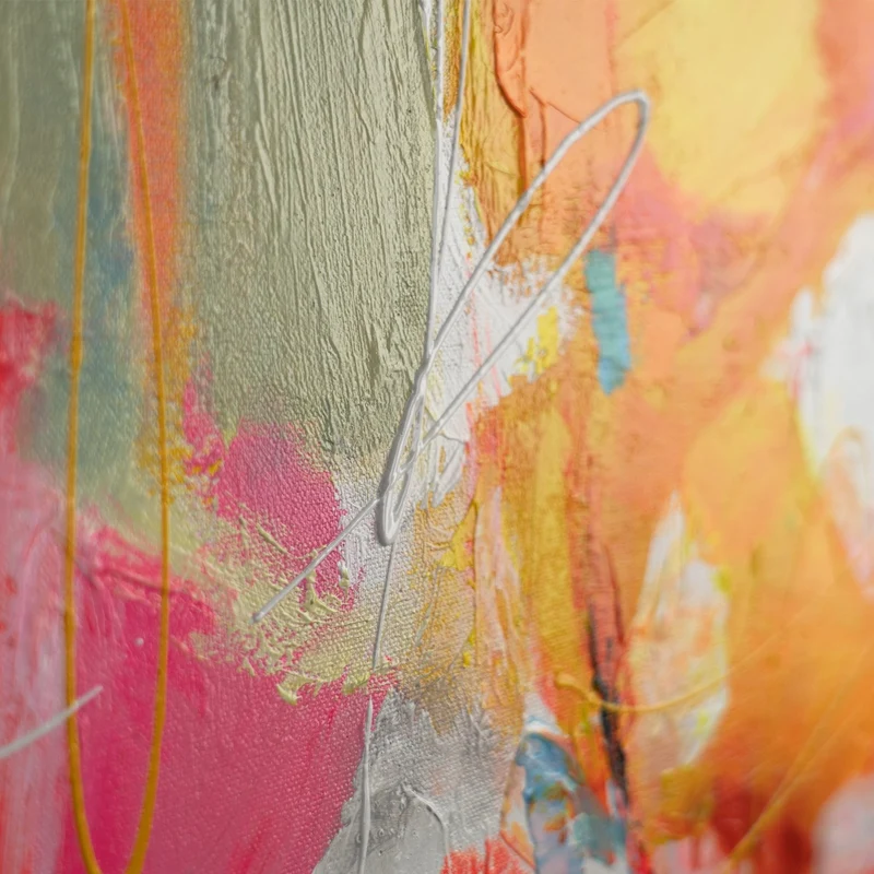 Bilder auf Leinwand "Symphonie der Farben" mit Rahmen Wanddeko Wohnzimmer