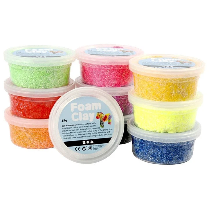 Foam Clay Modeling Clay Set, 10 x 35 g