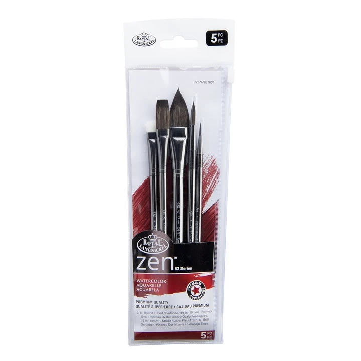 Royal and Langnickel Zen 83 Mixed Brush Set of 5