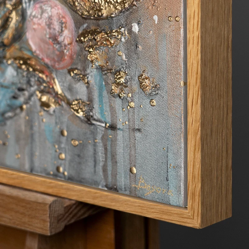 Triptychon Kinderzimmer Wandbild „Hasen" – handgemalt auf Leinwand, 120x60 cm