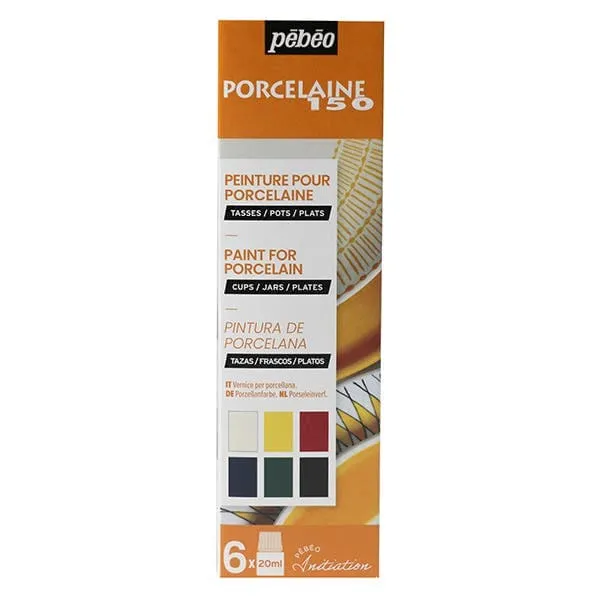 Pebeo Porcelaine 150 Gloss 6 x 20ml Set