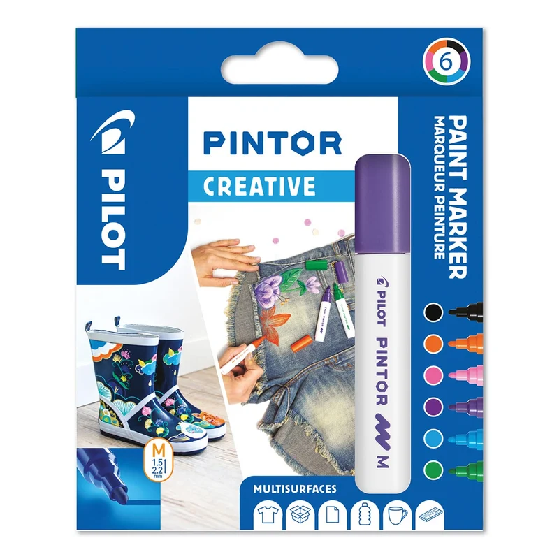 Pintor - Paint Marker Medium Tip 6 Pack - Creative