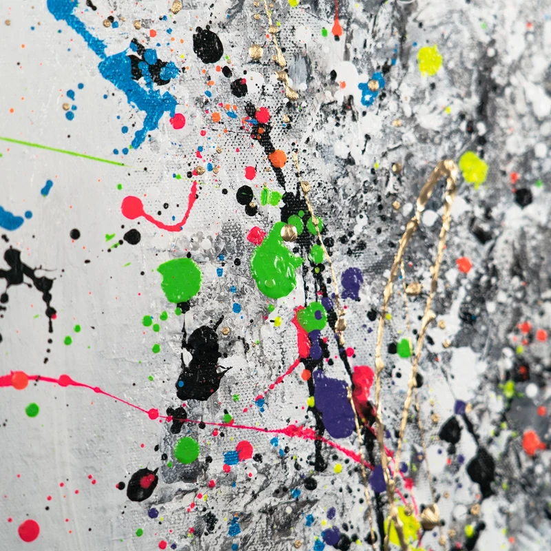 Moderne Abstrakte Gemälde mit Rahmen - Wand Kunst Dekor "Ätherisches Bild"