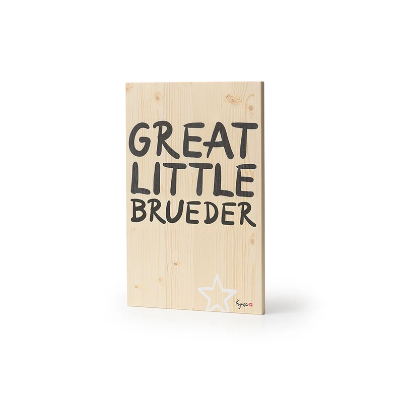 Dekoschild Little Brueder