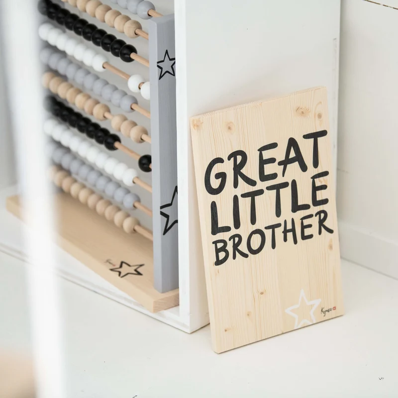 Dekoschild Little Brueder