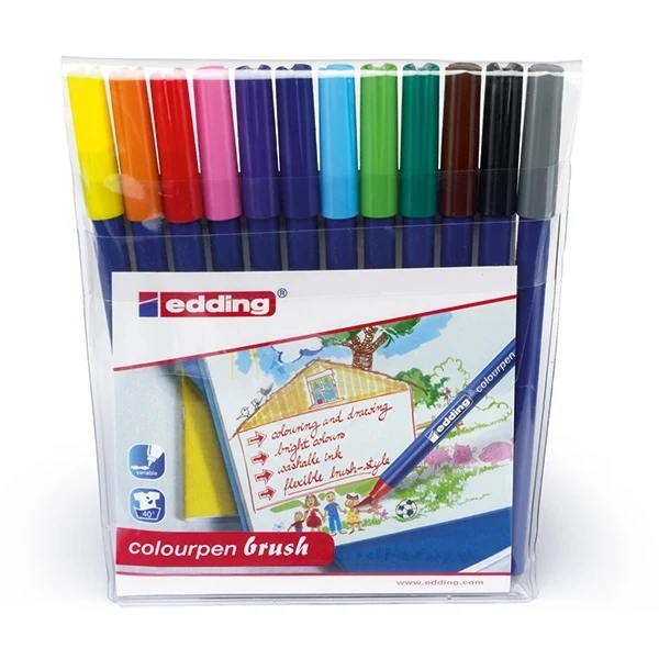 edding - Colourpen Brush - Wallet of 12