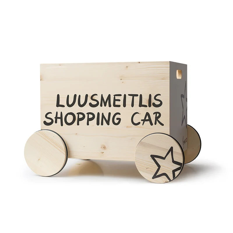 Spielzeugkiste mit Rädern Shopping Car