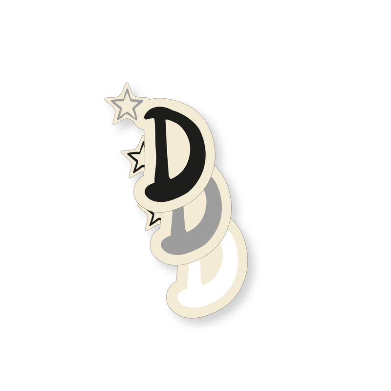 Buchstaben gross "D"
