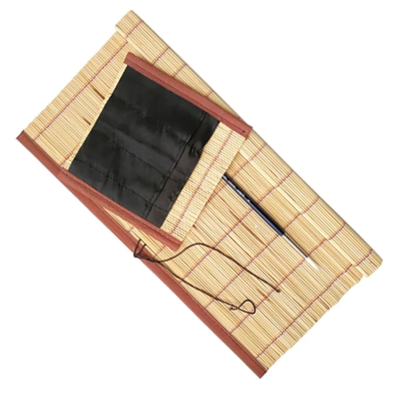 Bamboo Brush Mat 30x30cm with Black Cotton Insert