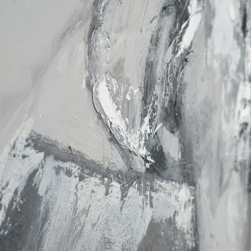 Abstrakte Kunst "Dynamische Komposition" mit Rahmen Gemälde Wohnzimmer