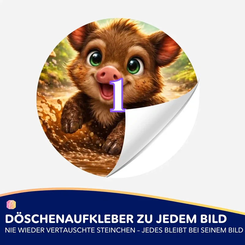 Döschenaufkleber - Pfützenglück