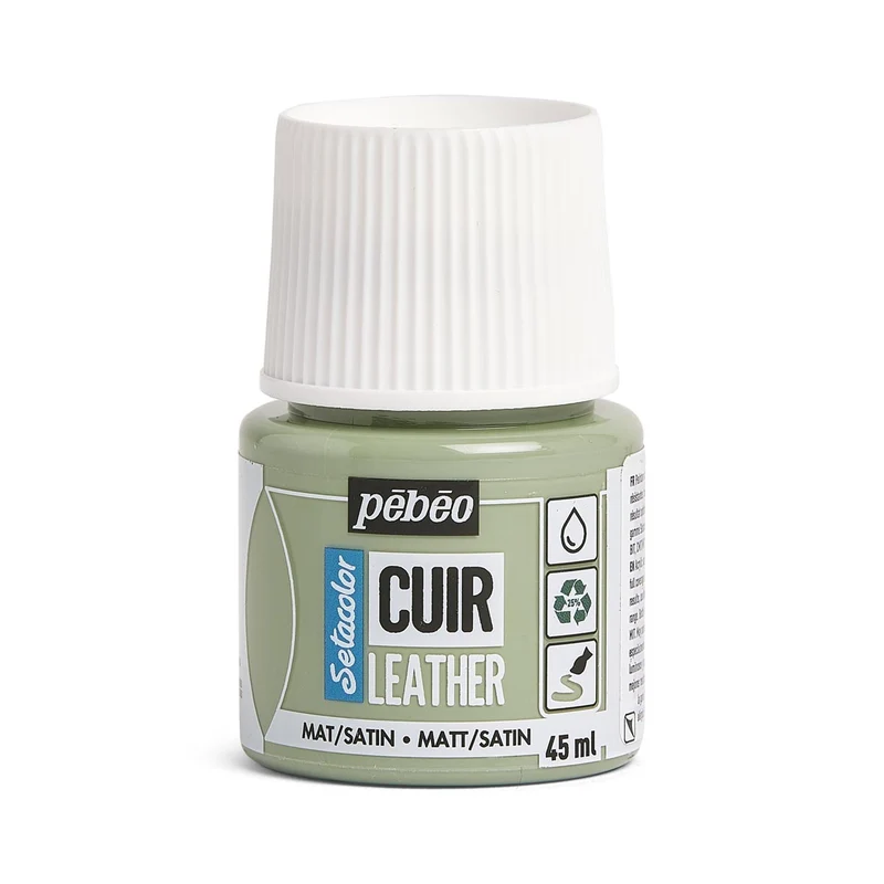 Pebeo - Setacolor Leather Paint 45ml - Sage Green