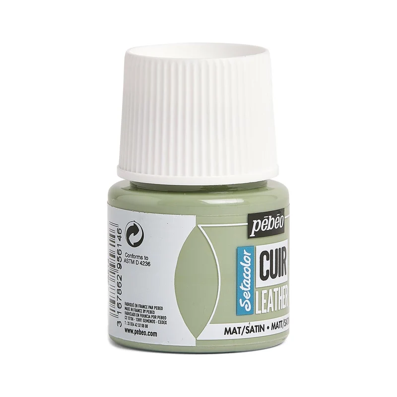 Pebeo - Setacolor Leather Paint 45ml - Sage Green