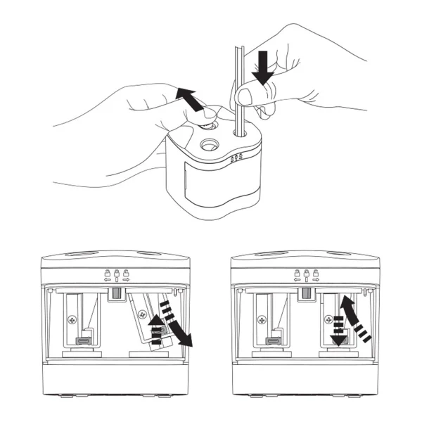 Derwent - Battery Operated Twin Hole Pencil Sharpener