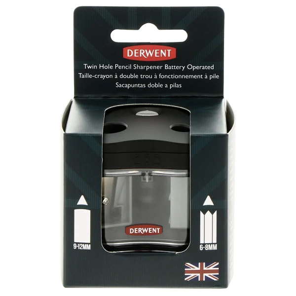 Derwent - Battery Operated Twin Hole Pencil Sharpener